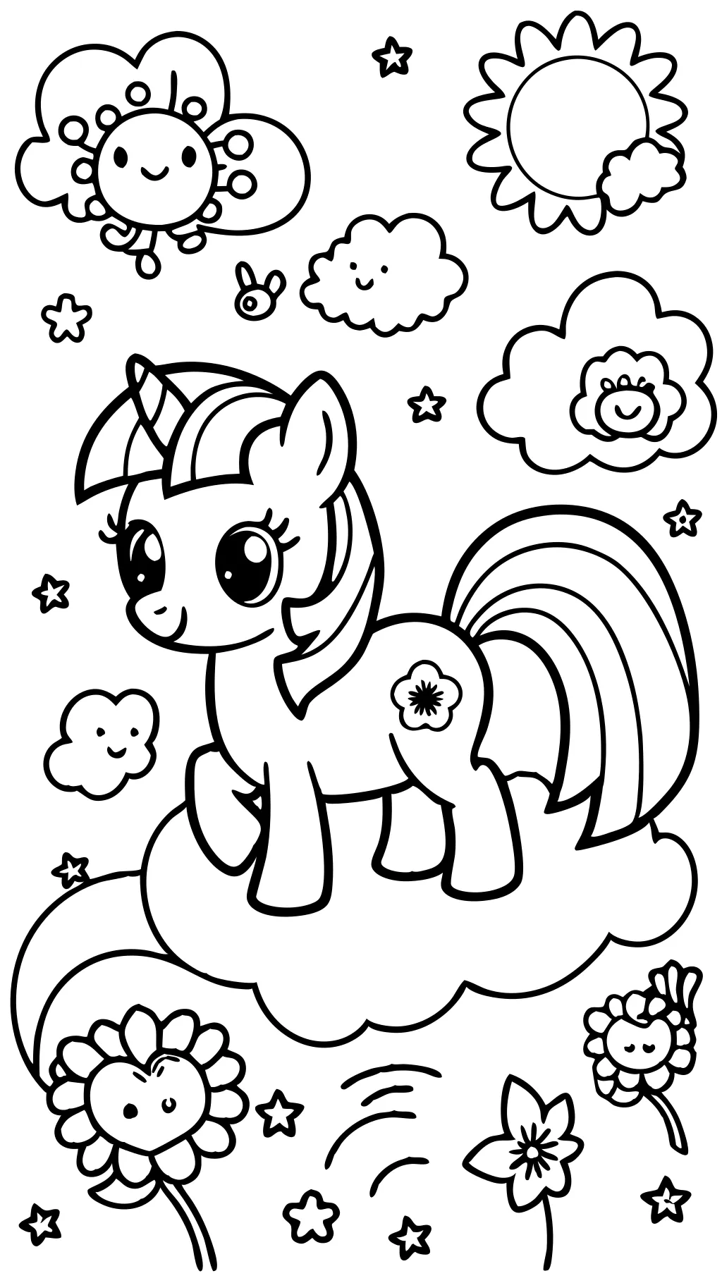 imprimable mon petit poney coloriage